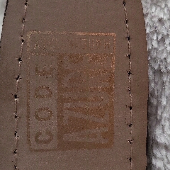 Vtg Code Azure Black Leather Sun Medallion Concho Belt Made In Italy Mens - Picture 6 of 8